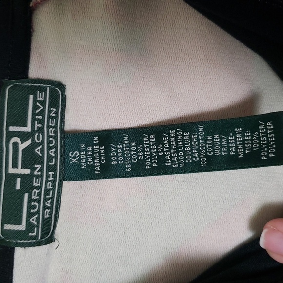 Lauren Ralph Lauren active red gray black Aztec southwestern print zip up hoodie - Picture 4 of 5